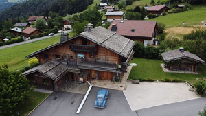 chalet à combloux extérieur