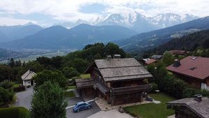 chalet à combloux extérieur