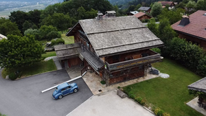 chalet à combloux extérieur