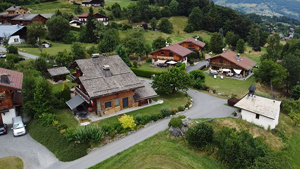 chalet à combloux extérieur