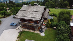 chalet à combloux extérieur