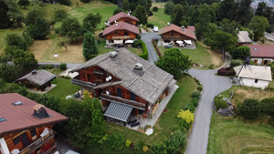 chalet à combloux extérieur