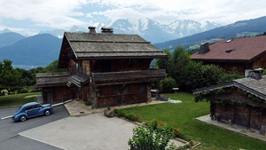 chalet à combloux extérieur