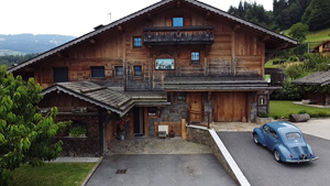 chalet à combloux extérieur